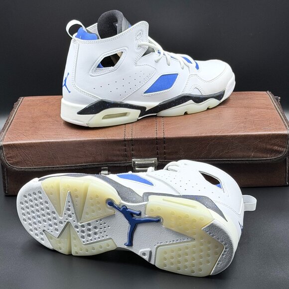 Air Jordan Flight Club 91 GS 'White Hyper Royal' - Picture 8 of 15